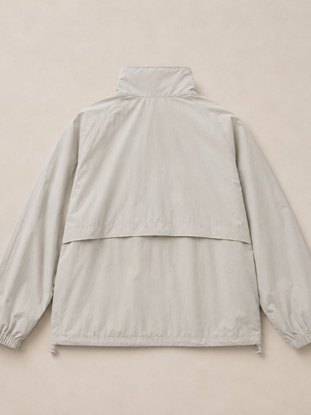 Funnel Neck Drawstring Jacket Windbreaker - Picture 4 of 5
